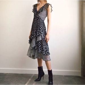 All Saints Kari Scatter Dress Size Medium NWT